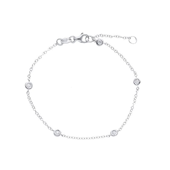 Bracciale Babila Milano Donna in Oro bianco Diamante 0.15 Ct BBET05CB03 - BBET05CB03